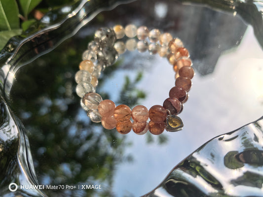 Green Aventurine & Red Agate Abundance Bracelet – Wealth Magnet + Courage Boost, Feng Shui Wood-Fire Energy for Fast Manifestation